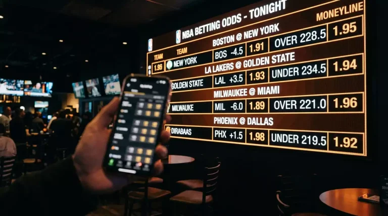 NBA line movement strategy showing sharp money reverse movement and bet timing on UK platforms