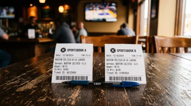NBA middling strategy step by step example showing how to win both sides of a spread bet